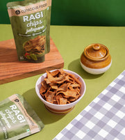 Conscious Food Ragi Chips | 50g | Wholesome & Crunchy Snack | Made with 100% Natural Ragi | Gluten-Free & Preservative-Free | High Fiber | Made with cold-pressed Sunflower oil