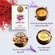Conscious Food Organic Saffron, 1Gram,