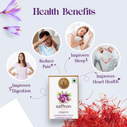 Conscious Food Organic Saffron, 1Gram,