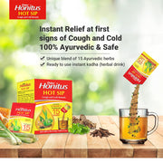 Dabur Honitus Hot Sip: 100% Ayurvedic Kadha | Provides Instant Relief from Cough and Cold (4gm*Pack of 30 Sachets)