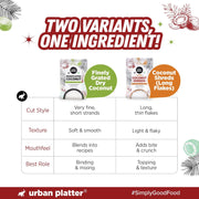 Urban Platter Desiccated Coconut, 500g (Unsweetened and Finely Grated, Ideal for Baking & Confectionery)