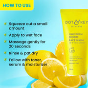 Dot & key lime rush face wash 100ml