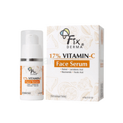 Fixderma 17% Vitamin C Face Serum for Glowing Skin | Retinol | Skin Brightening Vit C Serum for Women and Men | Anti Aging Night | Niacinamide - 15g