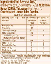 Eatopia Sugar Free Mixed Berry Honey Jam | 100% Pure & Natural | Healthy Jam for Kids & Adults | 70% Fruit Berries & Wild Honey | No Added Flavours & Preservatives | Good for Gut Health | Pack of 1 | 240g