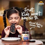 Eatopia Sugar Free Mixed Berry Honey Jam | 100% Pure & Natural | Healthy Jam for Kids & Adults | 70% Fruit Berries & Wild Honey | No Added Flavours & Preservatives | Good for Gut Health | Pack of 1 | 240g