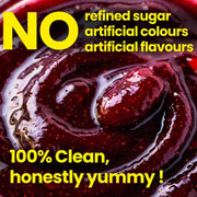 Eatopia Sugar Free Mixed Berry Honey Jam | 100% Pure & Natural | Healthy Jam for Kids & Adults | 70% Fruit Berries & Wild Honey | No Added Flavours & Preservatives | Good for Gut Health | Pack of 1 | 240g