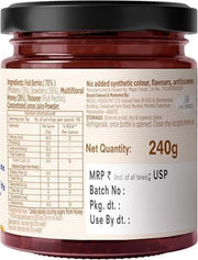 Eatopia Sugar Free Mixed Berry Honey Jam | 100% Pure & Natural | Healthy Jam for Kids & Adults | 70% Fruit Berries & Wild Honey | No Added Flavours & Preservatives | Good for Gut Health | Pack of 1 | 240g