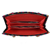 Craft Trade Clutch Bags for Women Ethnic Rajasthani Embroidered Mirror Work Cotton Hand Bags for Girls Handmade Purses for Ladies (MZN)