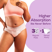 Evereve Period Panty For Girls & Women, (L-XL), 10 Pcs, 360 Degree Coverage, 0% Leaks, High Absorbency For Heavy Flow, Maternity Delivery Pads, Postpartum & Overnight Protection, Disposable Panty