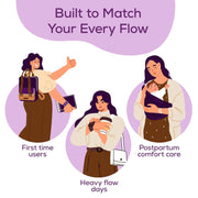 Evereve Period Panty For Girls & Women, (L-XL), 10 Pcs, 360 Degree Coverage, 0% Leaks, High Absorbency For Heavy Flow, Maternity Delivery Pads, Postpartum & Overnight Protection, Disposable Panty