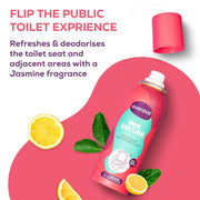 Evereve Pee Secure Toilet Seat Sanitizer Spray Combo, Pack of 2, 100ml