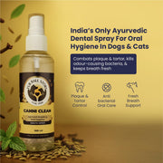 FUR BALL STORY Canni Clean Oral Care Spray for Pets | Pet Dental Spray for Fresh Breath, Plaque & Tartar Removal | Supports Gum Health & Teeth Cleaning | with Peppermint, Fennel (Saunf) & Clove Oil