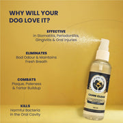FUR BALL STORY Canni Clean Oral Care Spray for Pets | Pet Dental Spray for Fresh Breath, Plaque & Tartar Removal | Supports Gum Health & Teeth Cleaning | with Peppermint, Fennel (Saunf) & Clove Oil