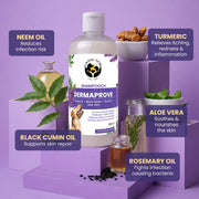 FUR BALL STORY Dermaprove Dog Shampoo Antifungal & Antibacterial Gentle Cleanser for Itch Relief | Supports Sensitive Skin Care | Helps Maintain Skin Hygiene | 300 ml