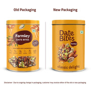 Farmley Classic Date Bites 200 gm I Dates Barfi Made with Dates, Pista, Cashews, Almonds, Honey and Pure Ghee I Dry Fruits Nuts, Healthy Snacks Sweets,Gluten Free, No Added Sugar