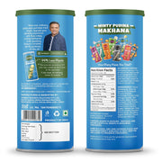 Farmley Roasted and Flavoured Makhana | Minty Pudina Makhana | Namkeen Snacks & Puffed Snacks | Healthy Snack | Cholesterol Free | Gluten Free | Rich In Protein & Fiber | Roasted in Olive Oil - 77g Jar