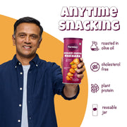 Farmley Roasted and Flavoured Makhana | Achaari Chatka Makhana | Namkeen Snacks & Puffed Snacks | Healthy Snack | Cholesterol Free | Gluten Free | Rich In Protein & Fiber | Roasted in Olive Oil - 77g Jar