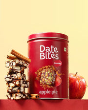 Farmley Apple Pie Date Bites 200 gram I Dates Barfi Made with Dates, Dried Apple,Pista, Cashews, Almonds, Honey, Cinnamon and Pure Ghee