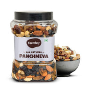 Farmley Panchmeva Dry Fruits Mix I Fit for Fasting | Healthy Snacks Mixed Nuts Contains Almonds, Cashews, Dates, Black Raisin, Green Raisin