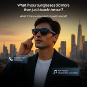 Fire-Boltt Fire-Lens Sway Smart Glasses, Bluetooth Calling & Open-Ear Bluetooth Sunglasses with HD Sound & Smart Audio Touch Controls Voice Assistant (Siri/Alexa/Google), Fast Charging for Men & Women