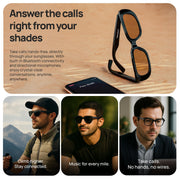 Fire-Boltt Fire-Lens Smart Glasses, Bluetooth Calling & Open-Ear Bluetooth Sunglasses with HD Sound & Smart Audio Touch Controls Voice Assistant (Siri/Alexa/Google), Fast Charging for Men & Women