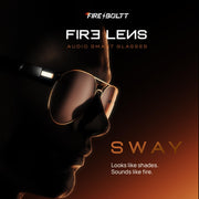Fire-Boltt Fire-Lens Sway Smart Glasses, Bluetooth Calling & Open-Ear Bluetooth Sunglasses with HD Sound & Smart Audio Touch Controls Voice Assistant (Siri/Alexa/Google), Fast Charging for Men & Women