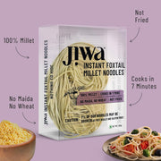 Jiwa Instant Foxtail Millet Noodles | Hakka Noodles | Cooks in 7 minutes | Ready to Cook | 100% Millet | No Maida, No Atta | Not Fried | Gluten Free | 200 g