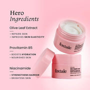 Foxtale Intense Hydrating Winter Moisturising Cream | Olive Leaf Extract, Provitamin B5 and Niacinamide | Repairs Skin Barrier | For Glowing Skin | All Skin Type | 50 g