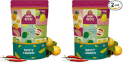 GO DESi Spicy Lemon Candy, 200g, Fruit Snacks, Mouth Freshener, Nimbu Bites, Dehydrated