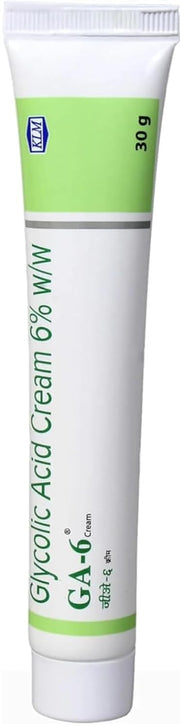 Ga 6 Glycolic Acid Cream 30g | Fights Pigmentation and Tanning | Removes Dead Skin