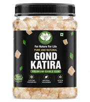 Go Vegan Pure Natural Gond Katira 250gram | Almond Gum Badam Pisin, Tragacanth Gum | High Cooling Properties | 100% Natural Superfood