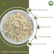 Go Vegan Pure Natural Gond Katira 100gram | Almond Gum Badam Pisin, Tragacanth Gum | High Cooling Properties | 100% Natural Superfood