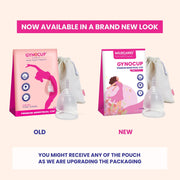 GynoCup Reusable Menstrual Cup for Women (White) | Medium Size with Pouch |