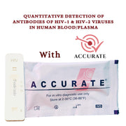 Most Accurate HIV1 & HIV2 Rapid Home Self-Test Kit (Pack of 2)