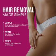 Hair remover cream bikini line