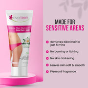 Hair remover cream bikini line