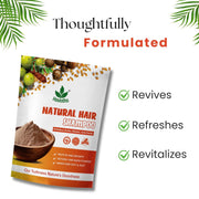 Havintha Natural Hair Shampoo With Herbal Amla Reetha Shikakai And Methi Dana Powder For Men & Women, Totally Organic | Paraben And Sulphate Free Shampoo - 227gm (Pack of 1)