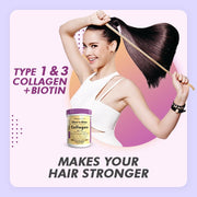 HealthyHey Skin Glow-n-Shine® Collagen Powder 200g | Hydrolysed Collagen for Women and Men with Hyaluronic Acid, Biotin and Vitamin C for Healthy Skin, Hair and Nails - (Unflavoured, 200gm)