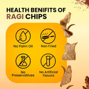 Healthy Master Ragi Chips 200g | Light & Crispy Chips, High protein | Natural ingredients, Vegan, Gluten Free, No Palm Oil, No Artificial Preservatives, Trans Fat Free, Low Calorie