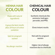 INDUS VALLEY 100% Organic Henna Hair Color Dark Brown Nourishes and Moisturizes Hairs Triple Sifted Microfine Powder (100g)
