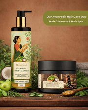 Herbsense Ayurvedic Hair Cleanser, Enriched with Rosemary, Amla, Coconut, Fenugreek & Herbs, SLS Paraben Free, Healthy & Nourished Hair Shampoo, 200ml