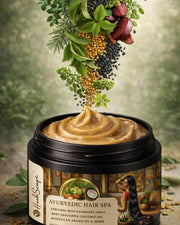 Herbsense Ayurvedic Hair Spa Cream Mask for Men & Women, Enriched with Rosemary, Mint, Fenugreek, Amla, Coconut Oil,Argan Oil, Herbs, 200g, Mineral Oil & Silicon Free, For Hair Nourishment