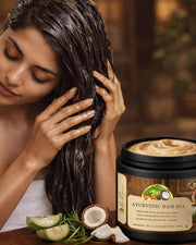 Herbsense Ayurvedic Hair Spa Cream Mask for Men & Women, Enriched with Rosemary, Mint, Fenugreek, Amla, Coconut Oil,Argan Oil, Herbs, 200g, Mineral Oil & Silicon Free, For Hair Nourishment