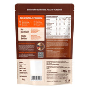 PINTOLA 26g High Protein Oats, Dark Chocolate, No Refined Sugar, with Almonds, Raisins, Pumpkin & Chia Seeds, 9.6g Fibre, Rolled Oats for Weight Loss, Breakfast Cereals | Gluten Free
