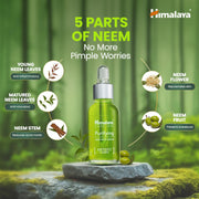 Himalaya Purifying Neem Face Serum | 2% Natural Salicylic Acid + Cica + Neem Extract | 5 Parts of Neem | Reduce Acne & Pimple Marks | 15ml (Pack of 1)