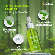 Himalaya Purifying Neem Face Serum | 2% Natural Salicylic Acid + Cica + Neem Extract | 5 Parts of Neem | Reduce Acne & Pimple Marks | 15ml (Pack of 1)