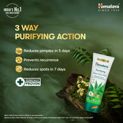 Himalaya Purifying Neem Face Wash|Clears and Prevents Pimples & Acne|Made with 5 parts of Neem|New & Best Ever clinically Proven formula|Gently Cleanses|For men and women|400 ml