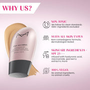 House Of Makeup Skin Tint with SPF 25+++ | Hyaluronic Acid, Niacinamide | Tinted Moisturizer, Foundation | Non-Comedogenic & Hypoallergenic Certified & Tested | Dewy Glow Finish, 35ml - FL10-Fair To Light Skin Tone