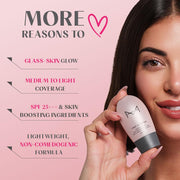 House Of Makeup Skin Tint with SPF 25+++ | Hyaluronic Acid, Niacinamide | Tinted Moisturizer, Foundation | Non-Comedogenic & Hypoallergenic Certified & Tested | Dewy Glow Finish, 35ml - FL10-Fair To Light Skin Tone