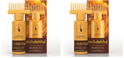 Indulekha Bringha Ayurvedic Hair Oil 100 ml|| Hair Fall Control and Hair Growth with Bringharaj & Coconut Oil - Comb Applicator Bottle for Men & Women